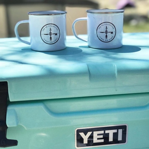 NEW White stainless steel enamel camping mug - Picture 2 of 9